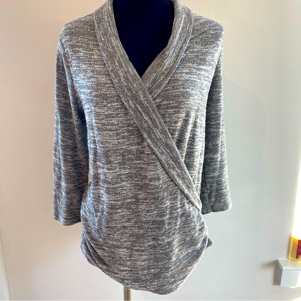 Stitch Fix 41 Hawthorn Faux Wrap Sweater Size M
